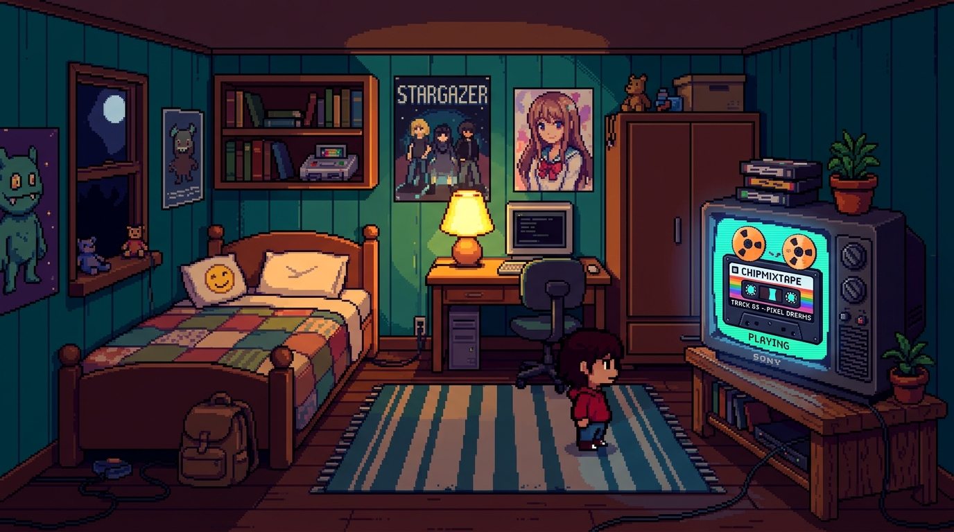 Love Maniac 0.3.6 interactive bedroom television playing cassette tape audio